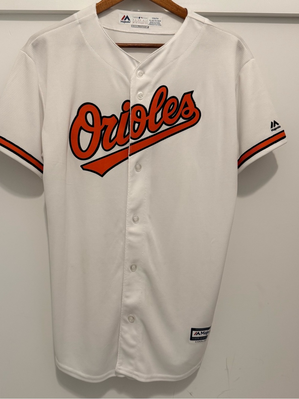 Oriole’s Official MLB Jersey White Youth Extra Large GUC